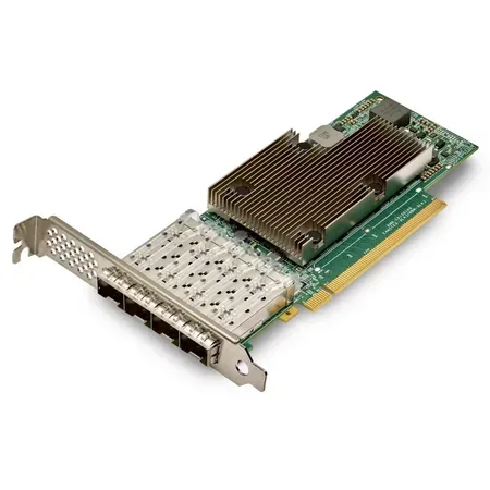 Broadcom NetXtreme E-Series P425G nätverkskort, PCIe 4.0, 4 fiberportar