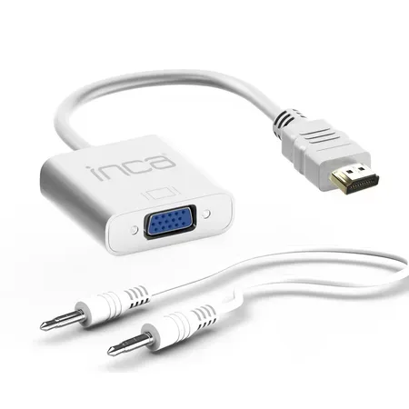 INCA adapter IHTVJ-7, HDMI till VGA, USB-ljud, 1080p