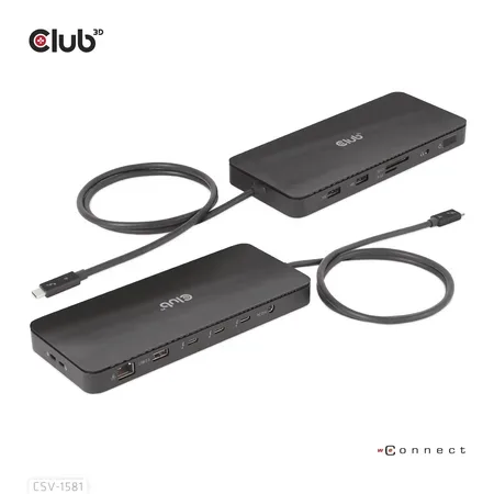 Club 3D dockningsstation USB-C/Thunderbolt 4, 3 x Thunderbolt 4