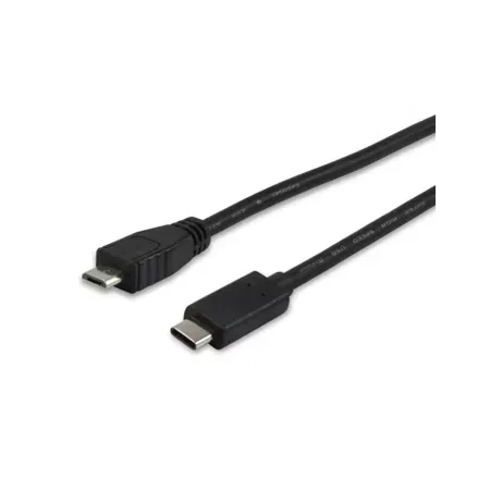 Equip 12888407 USB-kabel USB 2.0 1 m Micro-USB B USB C Svart