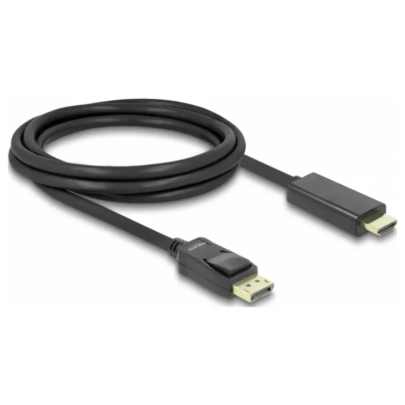 DeLOCK DisplayPort 1.1-kabel hane till HDMI-A High Speed hane, passiv, 2 m