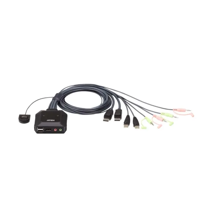 ATEN CS22DP KVM-switch, 2 datorer, DisplayPort