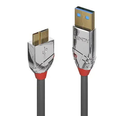 Lindy 36658 USB-kabel USB 3.2 Gen 1 (3.1 Gen 1) 2 m USB A Micro-USB B Grå