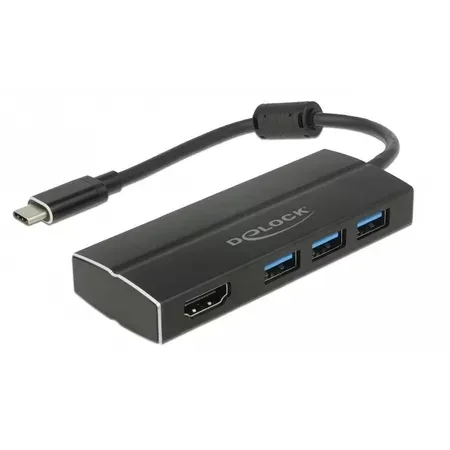 Delock - Retail Pack - dockningsstation - USB-C 3.1 / Thunderbolt 3