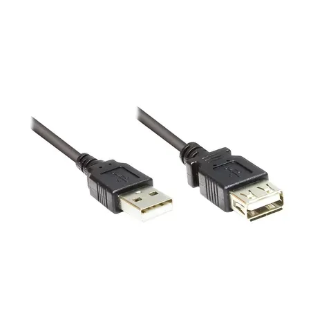Alcasa 2511-OF2S USB-kabel USB 2.0 1,8 m USB A svart