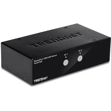 TRENDnet TK 241DP KVM-switch för 2 datorer