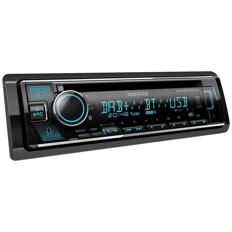 Kenwood KDC-BT760DAB bilstereo, svart