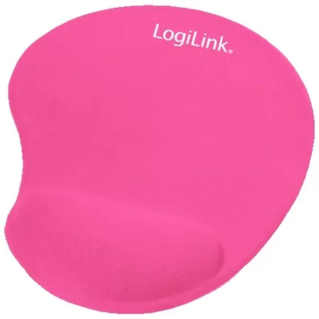 LogiLink ID0027P GEL-musmatta med handledsstöd, rosa