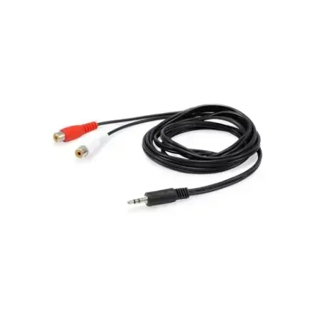 Equip 147093 lydkabel 250 m, 2 x RCA till 3,5 mm, svart