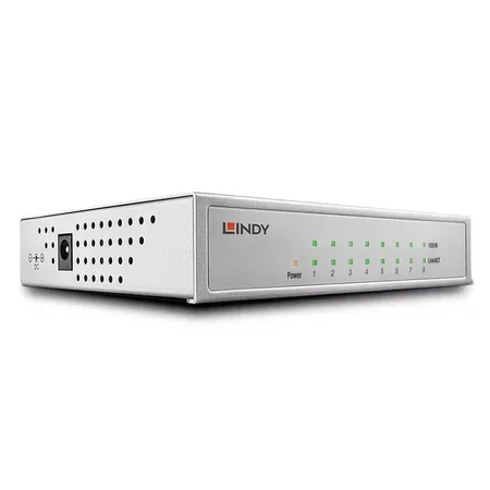 Lindy Gigabit Desktop-switch, 8 portar, hanterad