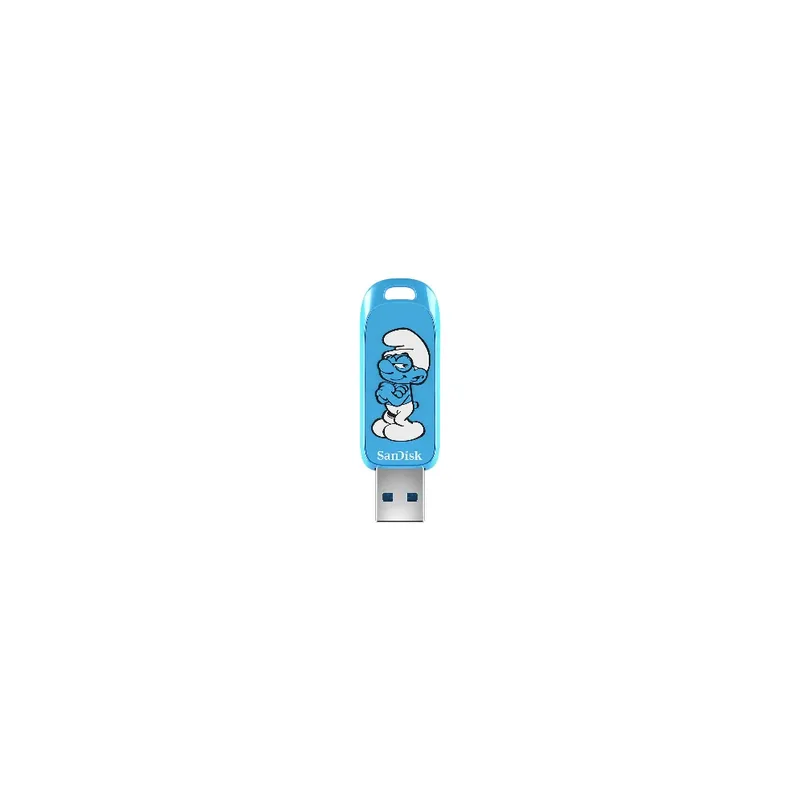 SanDisk Smurfs Brainy Smurf Edition USB-minne 64 GB, USB Type-A