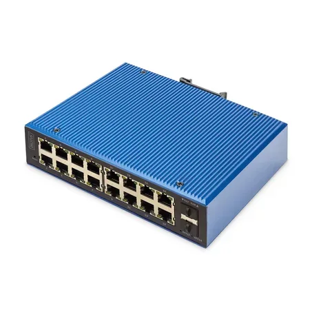 Digitus industriell L2-switch, 16 + 2 portar, hanterad