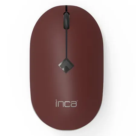INCA IWM-231RB trådlös mus, 1600 DPI, 4 knappar, brun