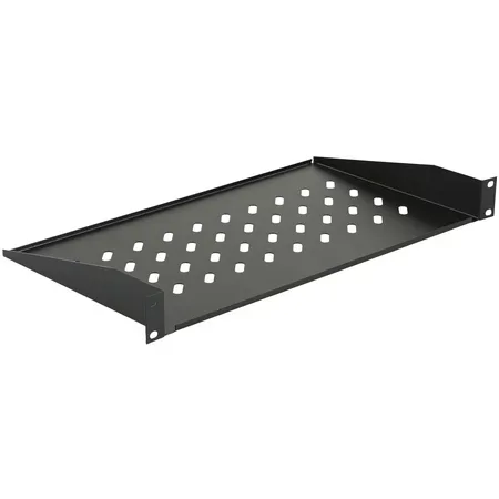Lanview 1U 19-tums rackhylla, D=250 mm, svart