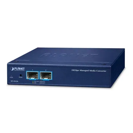 Planet 2-portars SFP+ hanterad mediakonverterare XT-915A
