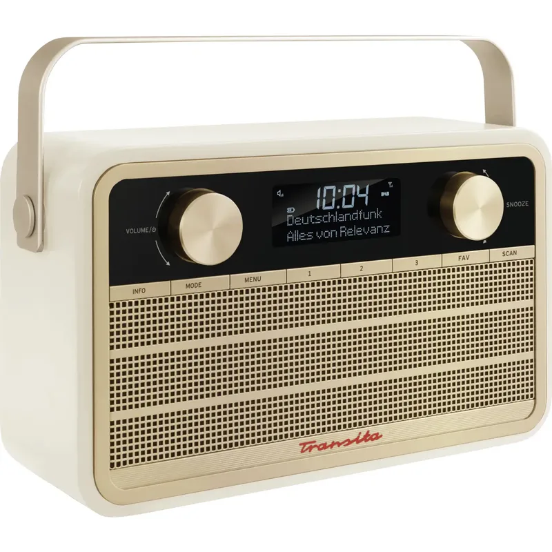 Bordsradio TechniSat TRANSITA 120, beige DAB+ uppladdningsbart Beige