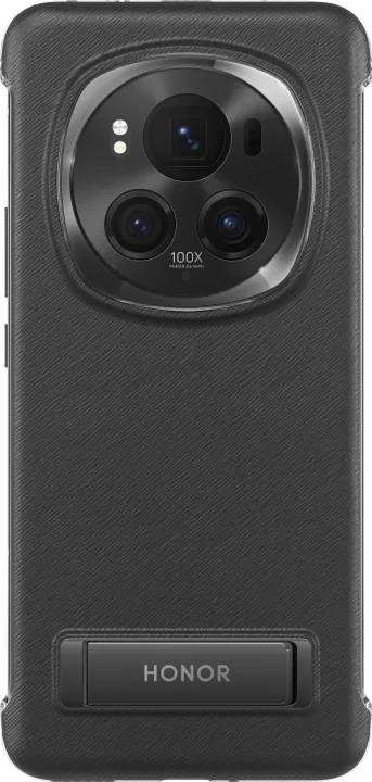 Honor Magic6 Pro skyddsfodral med stativ, svart