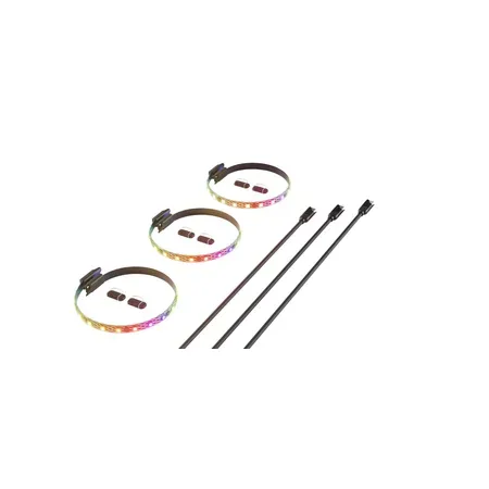 HYTE LS10 RGB-ljusslingor, svarta, 3-pack