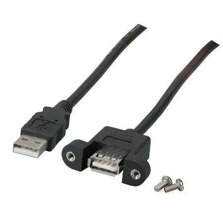 EFB Elektronik K5291SW.0,5V2 USB-kabel USB 2.0, 0,5 m, USB A, svart