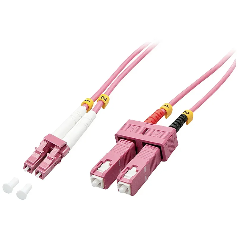 Lindy 46362 InfiniBand- och fiberoptisk kabel 3 m LC SC Rosa