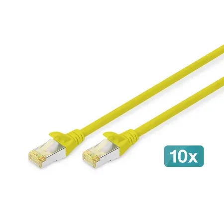 Digitus patchkabel Cat6a, S/FTP, gul, 2 m