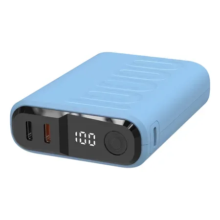 RealPower PB-10000C PD+ powerbank med 3 x USB-C, rosa