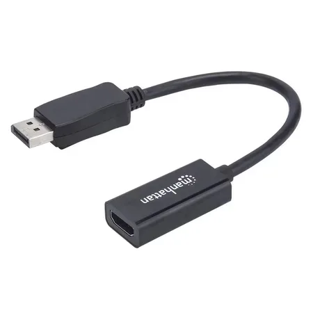 Manhattan 151634 videoadapter HDMI/DisplayPort 0,15 m, svart