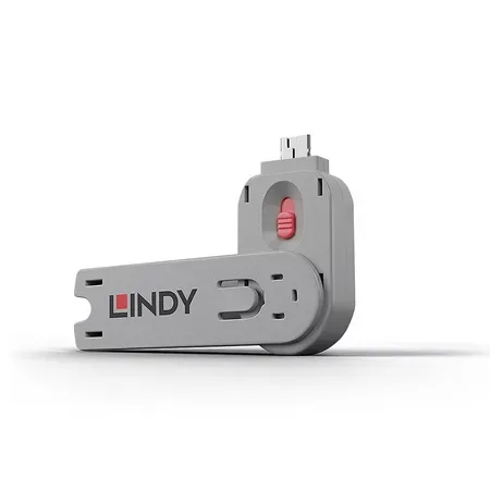 Lindy 40620 nyckel till portblockerare USB Type-A rosa
