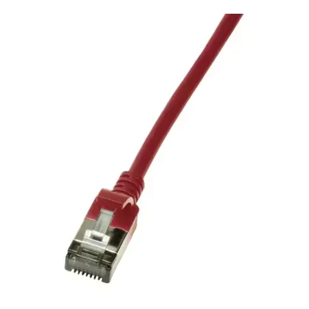 LogiLink Slim U/FTP nätverkskabel röd 0,5 m Cat6a
