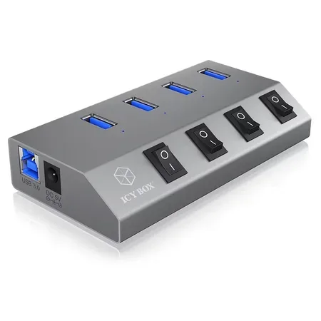 ICY BOX IB-HUB1405 USB 3.2 Gen 1-hubb, 4 portar