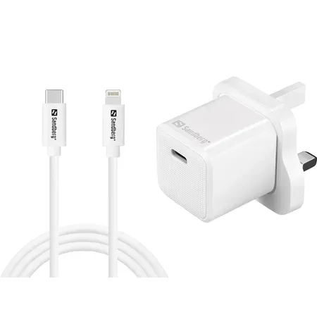 Sandberg USB-C-laddare 20 W med Lightning-kabel