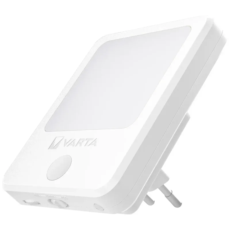 Varta Motion Sensor Plug Light 18624101401 Nattlampa med rörelsedetektor LED Varmvit Vit
