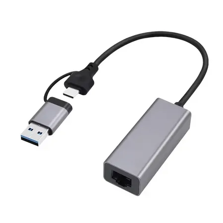 Gembird USB 2,5G Gigabit nätverksadapter rymdgrå