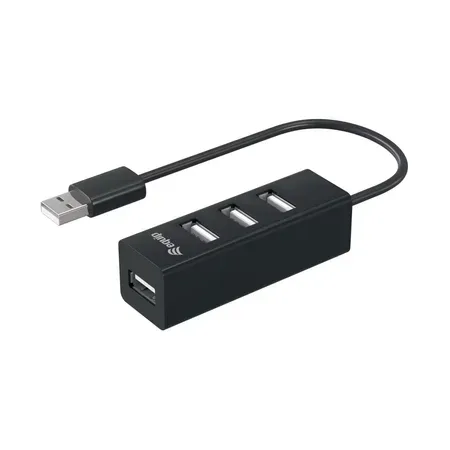 Equip 128955 USB 2.0-hub, 4 portar, svart