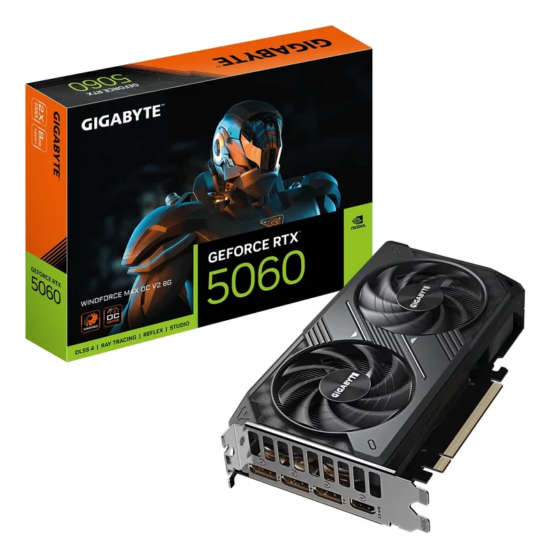 GIGABYTE GeForce RTX 5060 WINDFORCE MAX OC V2 8 GB GDDR7 Grafikkort