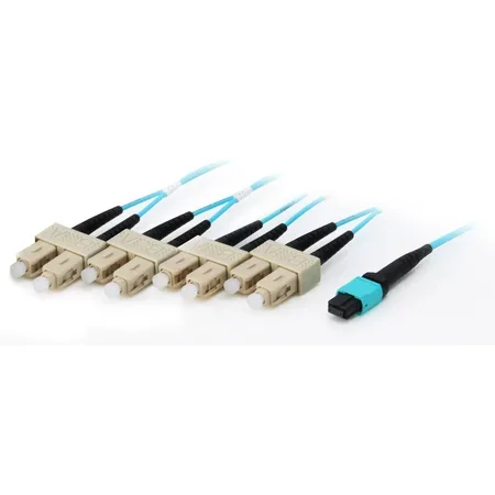 Equip 25557607 InfiniBand- och fiberoptisk kabel, 10 m, MTP till 4x SC, blå