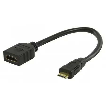 Mercodan mini-HDMI till HDMI-kabel 0,2 m