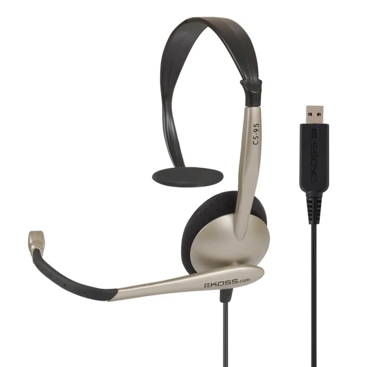 Koss CS95 mono-headset med on-ear-mikrofon, USB, champagne