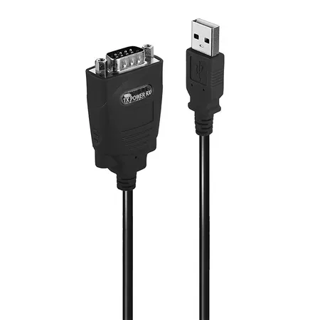 Lindy 42845 seriell kabel 1 m svart