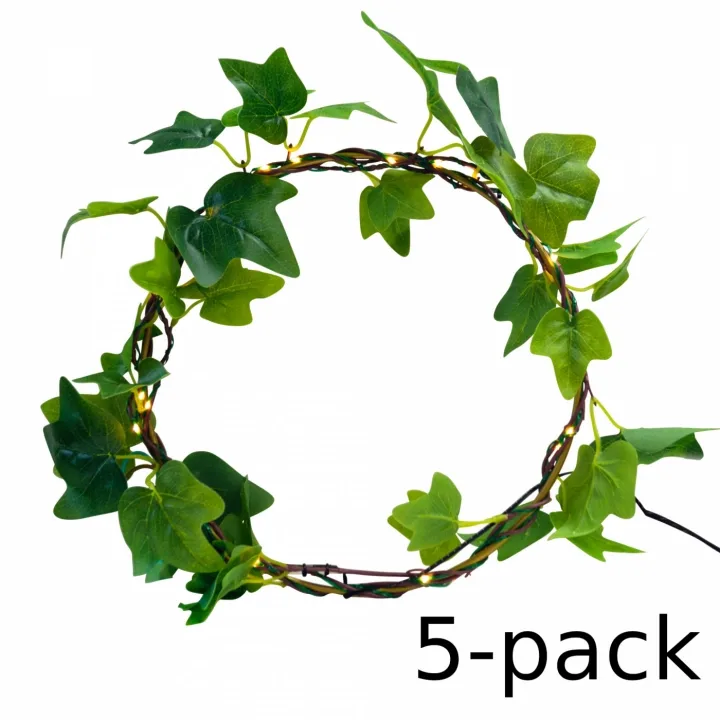 GadgetMonster Ljusslinga med gröna blad