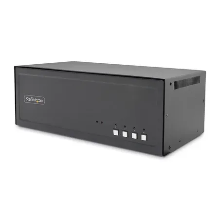 StarTech.com USB C KVM-switch med 2 portar, 4K60Hz HDMI-skärm, 100 W PD-genomströmning för varje bärbar dator/surfplatta, USB-bussdriven, kompatibel med USB Type-C/USB4/Thunderbolt 3/4