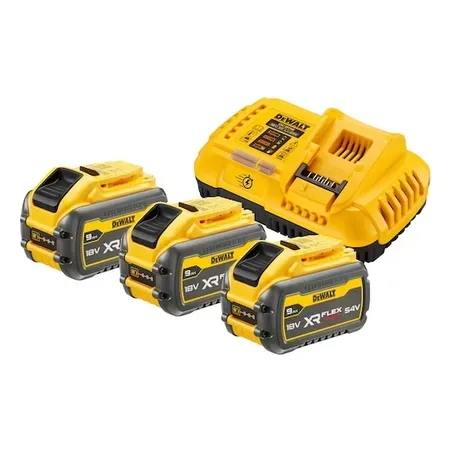 DeWalt DCB118X3-QW 54V startset med 3 batterier och laddare