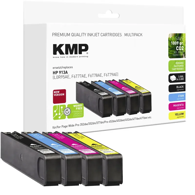 KMP 1750, 4005 tonerpatroner, 4-pack, kompatibel, svart, blå, magenta, gul