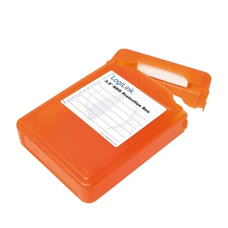 LogiLink UA0133O fodral för 3,5-tums hårddisk orange