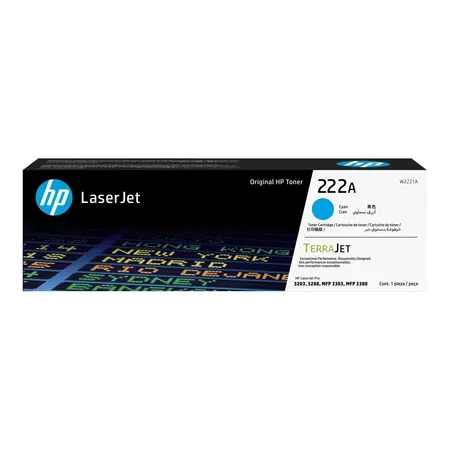 HP 222A - cyan - original - LaserJet