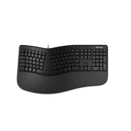 Microsoft Ergonomic tangentbord USB AZERTY belgiskt, svart