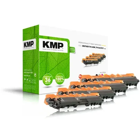 KMP B-T58V tonerpatroner för Brother TN-242BK/C/M/Y, multipack, renoverade