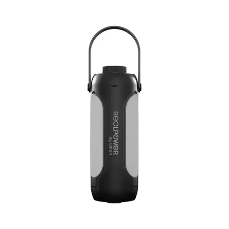 Realpower LED-utomhuslampa med solcell, svart, IP44