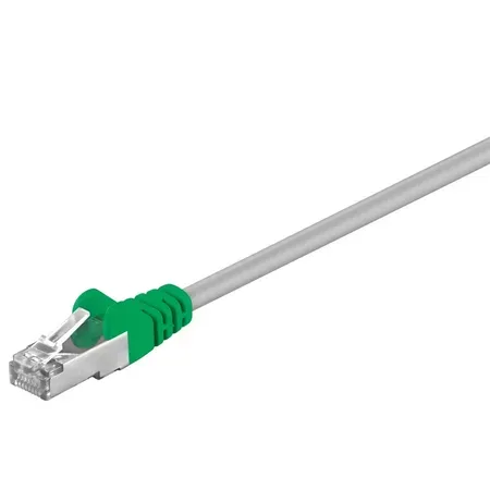 Goobay Cat5e-nätverkskabel, F/UTP, RJ-45, 3 m, grön och grå