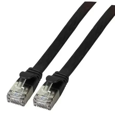 EFB Elektronik K5547SW.0,5 nätverkskabel svart 0,5 m Cat6a U/FTP